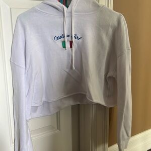 Italian Girl Crop Hoodie